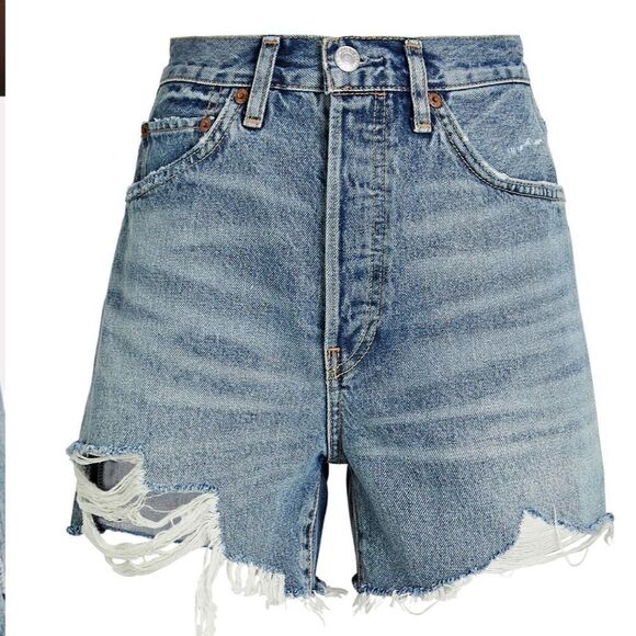 Re/Done 50s Cut-off Women Denim Shorts - Size: 27 - Picture 2 of 6